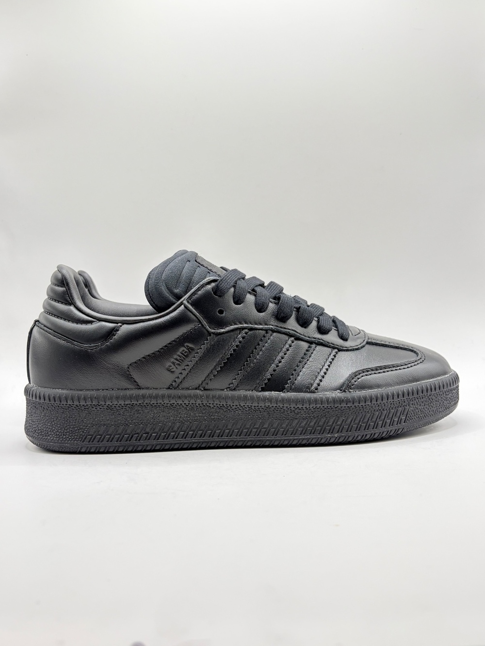 Adidas Samba XLG sneakers in a sleek Triple Black 7.5 Women New